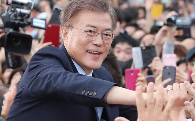 Ông Moon Jae-in luôn dẫn đầu trong các cuộc thăm dò dư luận (Ảnh: Yonhap)
