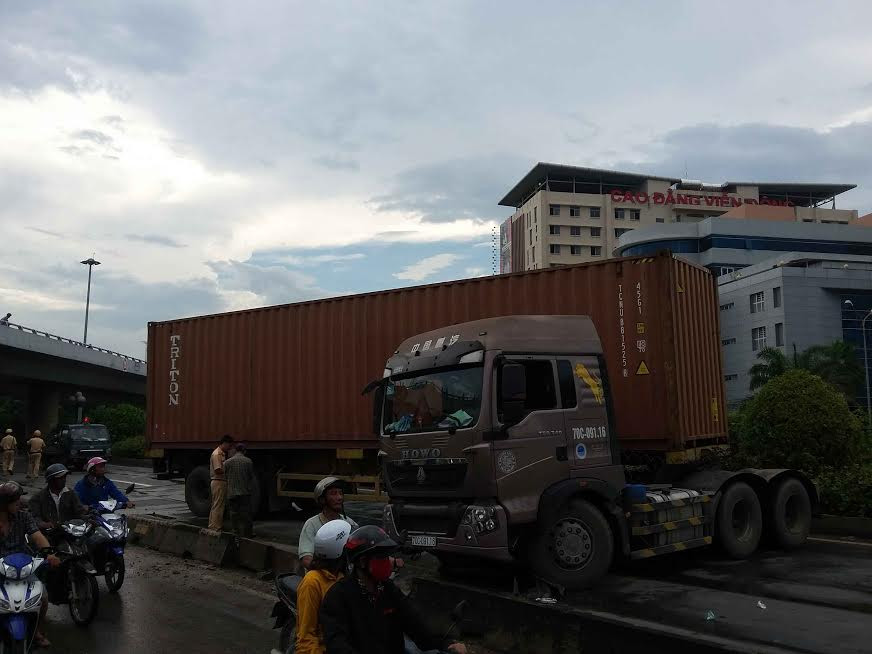 Hiện trường vụ tai nạn.