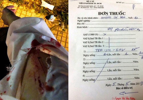 N. đang phải điều trị chống phơi nhiễm HIV - Ảnh: Tổ Quốc