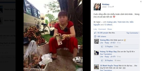 Bức ảnh đang khiến cư dân mạng xôn xao.