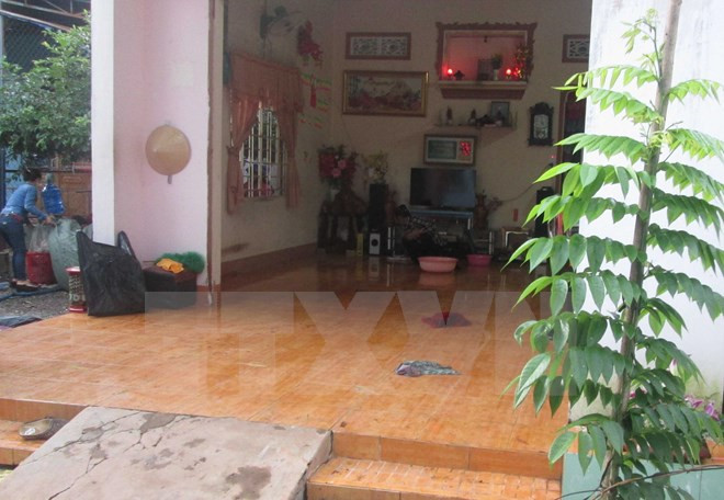 Hiện trường vụ án mạng. Ảnh: Tất Thành/TTXVN.