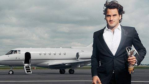 Năm thứ 10 liên tiếp Federer đứng đầu BXH kim tiền