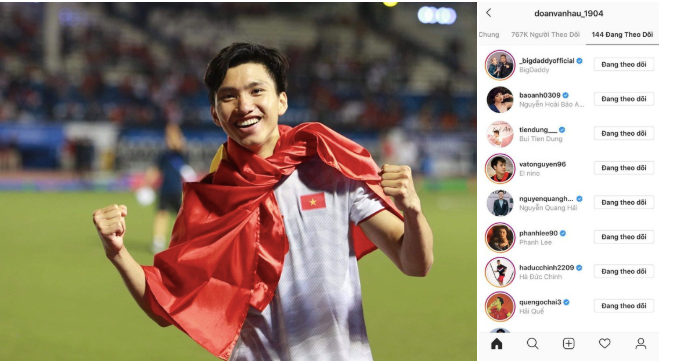 Showbiz 12/12: Đoàn Văn Hậu theo dõi trang cá nhân của Bảo Anh