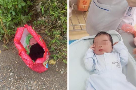 Hình ảnh bé trai được nhiều người chia sẻ.