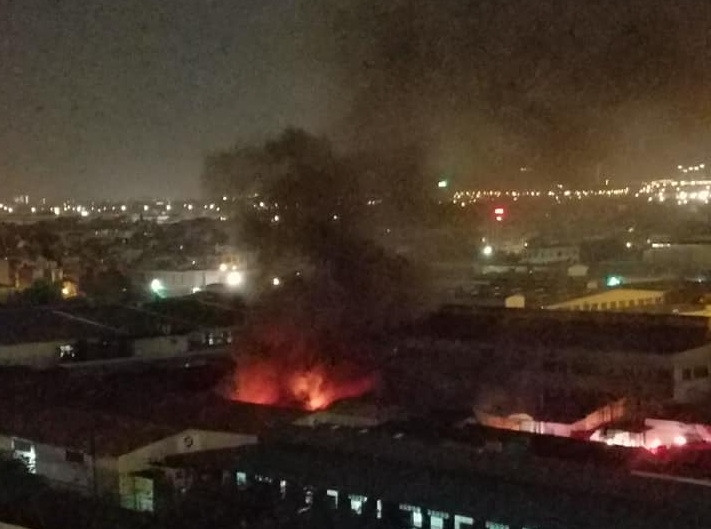 Hiện trường vụ cháy. Ảnh: Tuấn Bình.