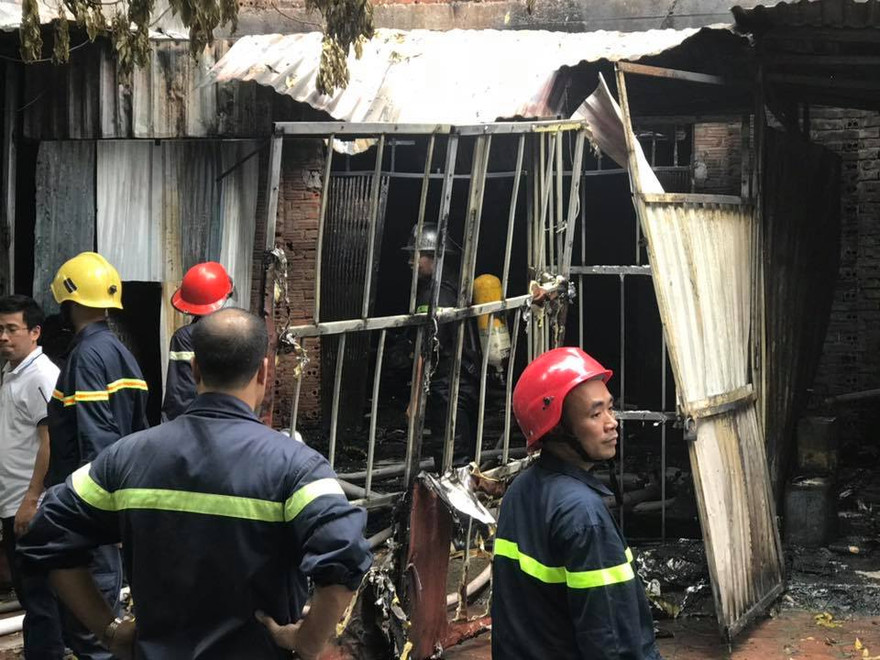 Hiện trường vụ cháy.