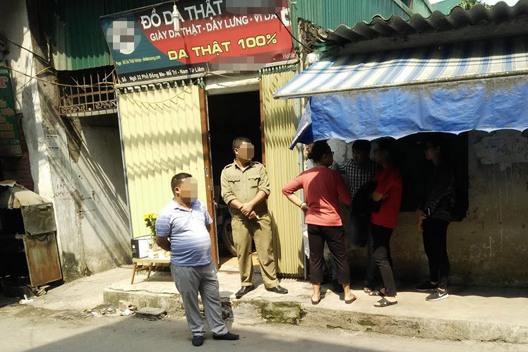 Hiện trường vụ việc.