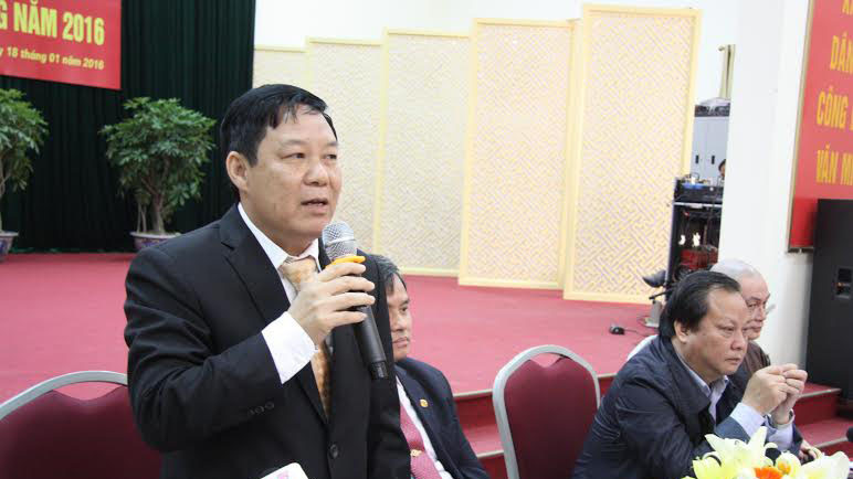 Huyện Mỹ Đức tổ chức họp báo về Lễ hội Chùa Hương ngày 18/1. Ảnh DN