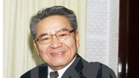 Phó Chủ tịch Đảng Cộng sản Nhật Bản, nguyên Thượng Nghị sỹ Nhật Bản Yasuo Ogata. (Ảnh: Nguyễn Dân/TTXVN)