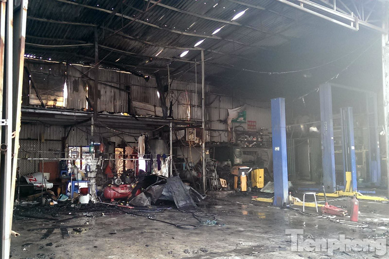 Hiện trường vụ cháy.