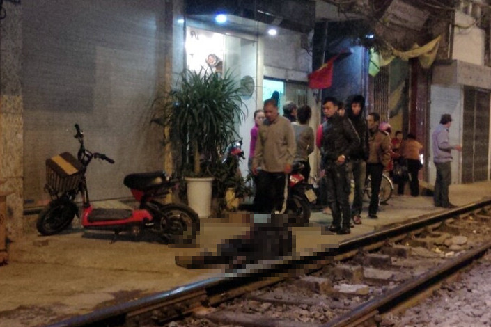 Hiện trường vụ việc.