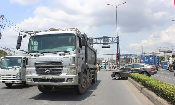 Hiện trường tai nạn.