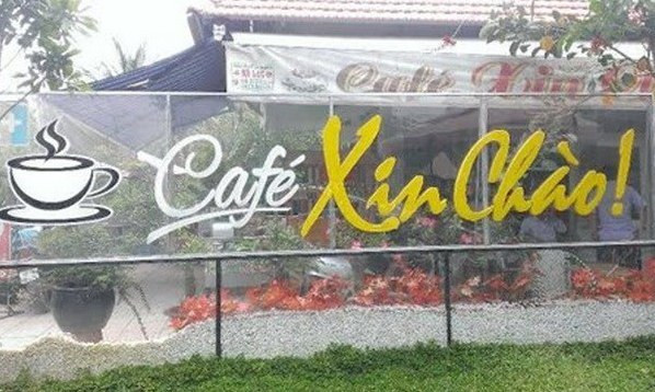 Quán cà phê Xin Chào.