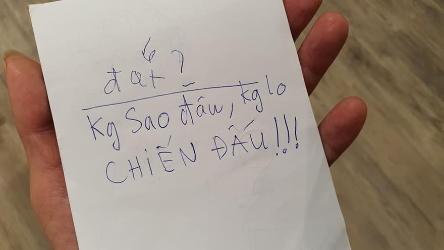 Dòng chữ cuối mà con gái đạo diễn Đỗ Đức Thành viết trước khi hôn mê đến lúc qua đời. 