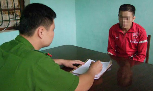 Đối tượng V. tại cơ quan điều tra