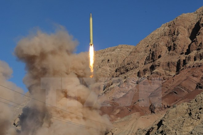 Iran phóng tên lửa đạn đạo hôm 9/3. (Nguồn: AFP/TTXVN)