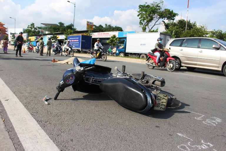 Hiện trường tai nạn.