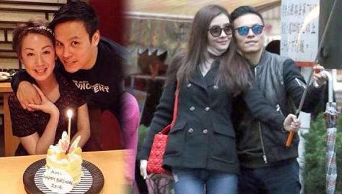 Quách Khả Tụng bên vợ cũ (trái). Anh vẫn thân mật với cô dù đã ly hôn. Khả Tụng vừa công bố sắp cưới Hùng Đại Lâm (phải). Ảnh: iHK.