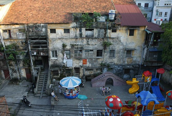 Khu tập thể Văn Chương nằm trong dự án cải tạo chung cư cũ. 