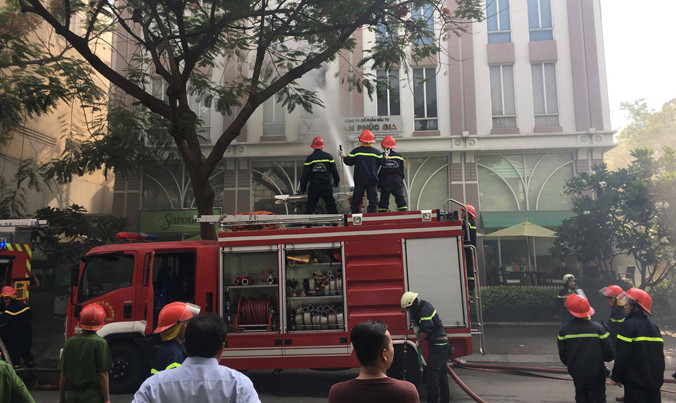 Hiện trường vụ cháy.