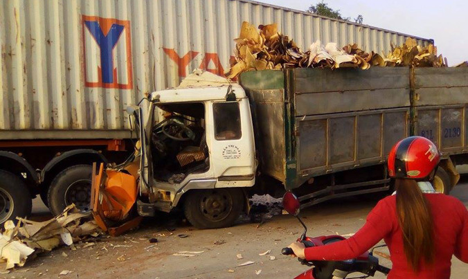 ​Hiện trường vụ tai nạn.