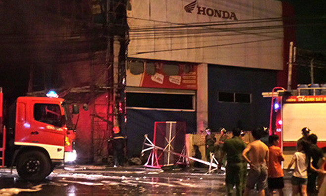 Hiện trường vụ cháy. Ảnh: Dân Trí