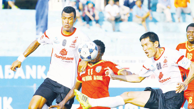 HV An Giang có trận thắng đầu tiên. Ảnh: Dương Thu 