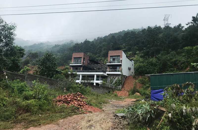 Cận cảnh hàng chục hecta rừng bị 'xẻ thịt' xây biệt thự