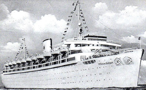 Tàu Wilhelm Gustloff vài ngày trước chuyến đi định mệnh.