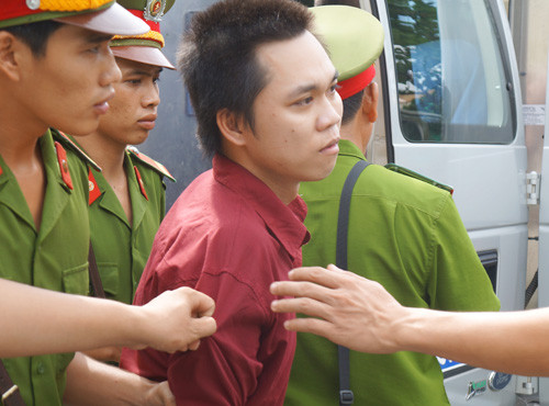 Là người cầm đầu vụ án, bị cáo Cường phải nhận án tử hình. Ảnh: Thu Đông. 