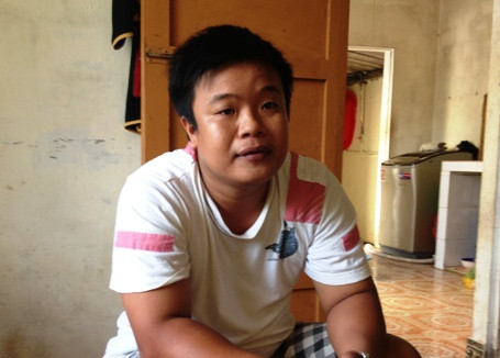 Anh Cù Hoàng Thương kể lại diễn biến vụ việc với PV. (Ảnh: Đặng Tài)