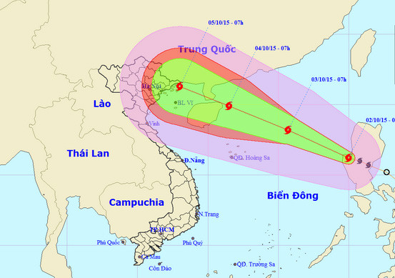 Ảnh: Trung tâm Dự báo Khí tượng Thủy văn Trung ương.