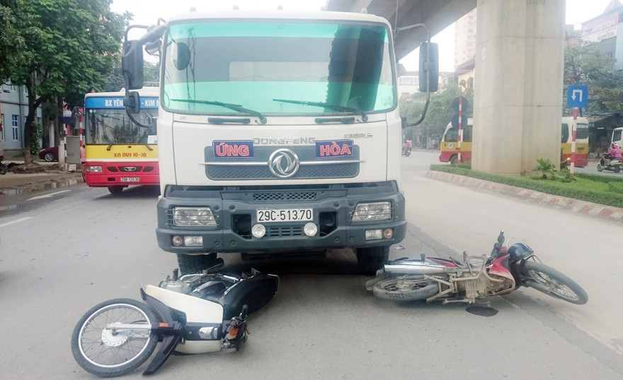 Hiện trường vụ việc. Ảnh: Thanh Hà.