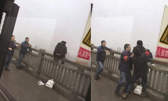 Màn giải cứu 'thót tim' của hai tài xế xe buýt.