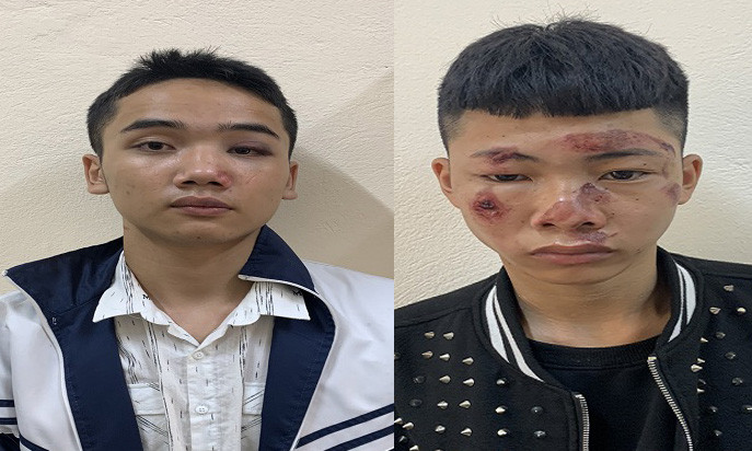 Hai đối tượng. Ảnh Công an Vĩnh Phúc