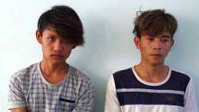 Tên Hiệu và Phúc. Ảnh: Ái Liên.