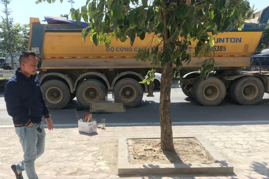 Hiện trường vụ tai nạn.