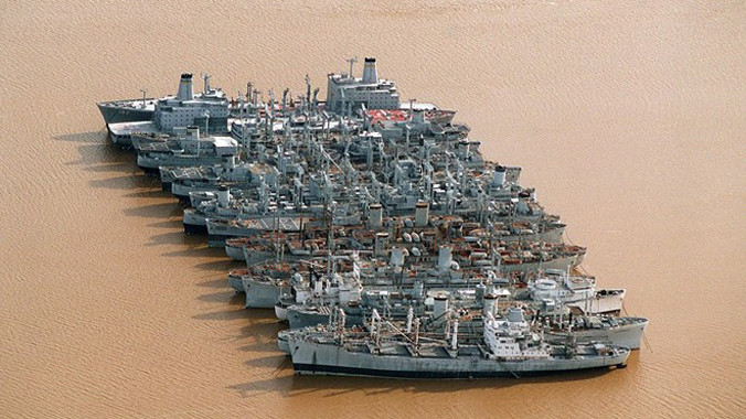 Ở thời đỉnh cao đầu thập niên 1950, NDRF có tới 2.277 tàu chiến thả neo trên khắp nước Mỹ. Chúng có thể trở lại tham chiến trong trường hợp khẩn cấp.