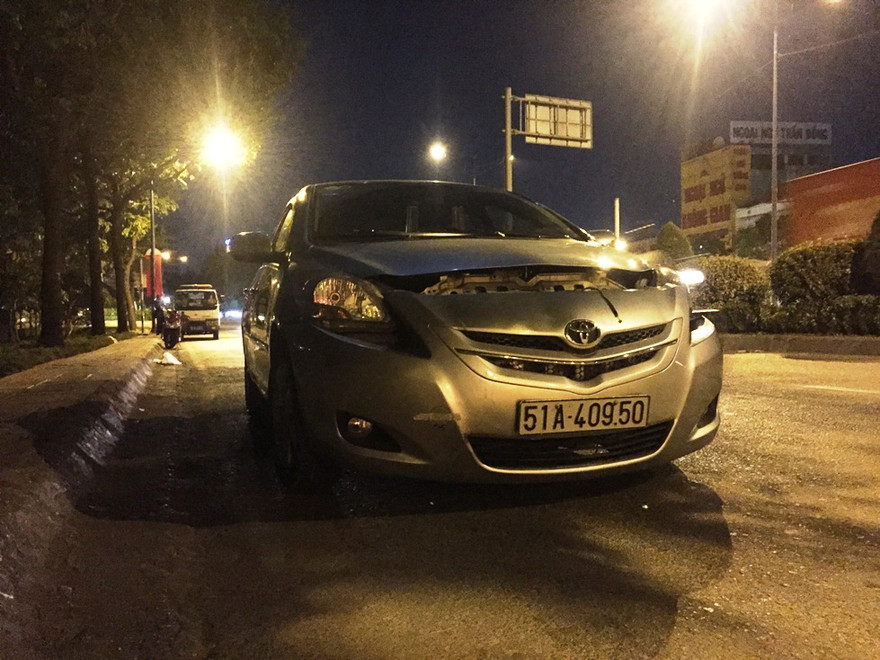 Hiện trường vụ va chạm.