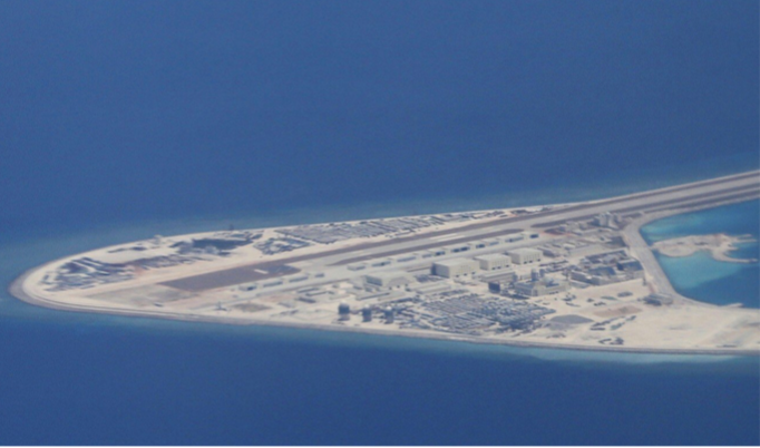 Đá Xu Bi thuộc quần đảo Trường Sa của Việt Nam. (Ảnh: AP)