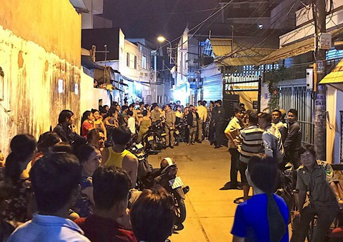 Hiện trường vụ án mạng.