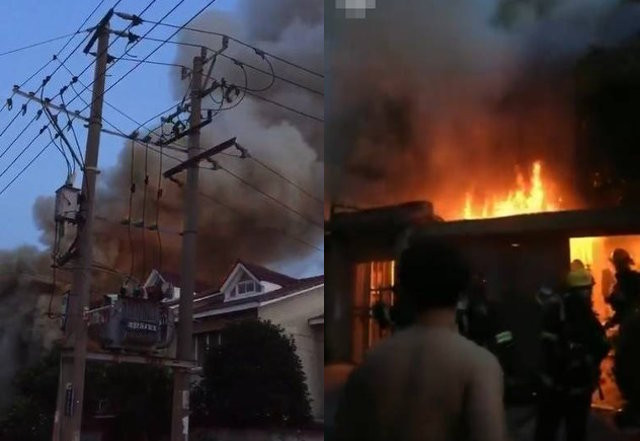 Hiện trường vụ cháy khiến 22 người chết ở Trung Quốc. 