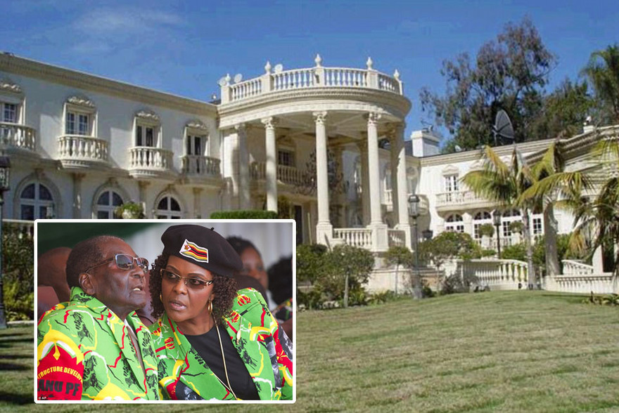 Tổng thống Zimbabwe Robert Mugabe và vợ Grace Mugabe nhiều khả năng đang bị giam lỏng tại nhà riêng. 
