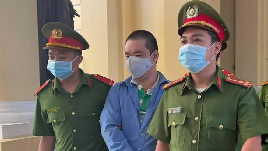 Nguyễn Hữu Phước tại phiên tòa sáng nay. Ảnh: Tân Châu