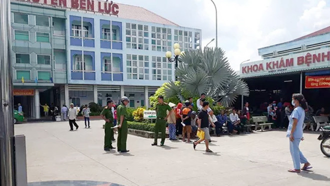 Bệnh viện Đa khoa huyện Bến Lức - nơi xảy ra vụ án mạng