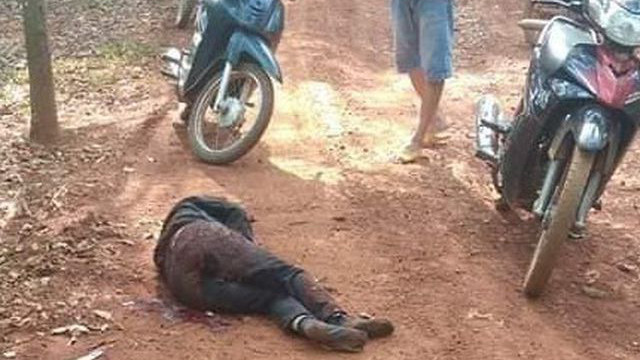 Hiện trường nơi nạn nhân bị đâm gục