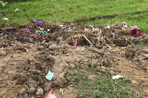 Hiện trường phát hiện thi thể bà Dung