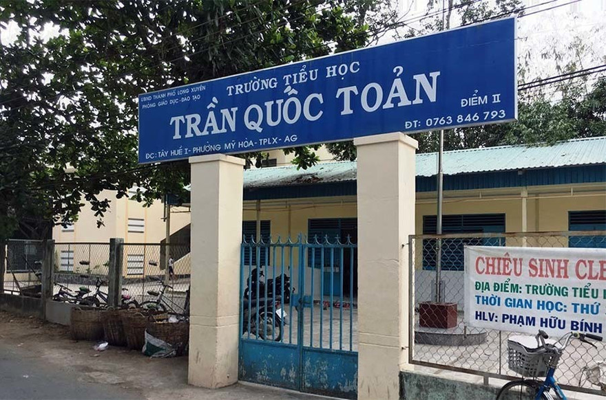 Trường Tiểu học Trần Quốc Toản. Ảnh: Báo An Giang