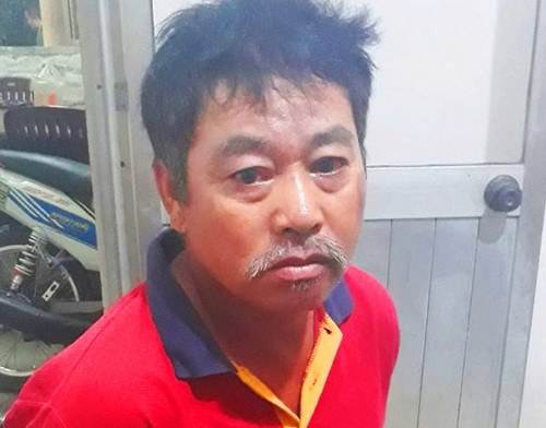 Nghi phạm tại cơ quan công an