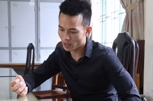 Trần Văn Trường khi bị bắt giữ